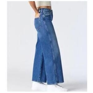 Mavi Miami Wide Flare Legs Women Jeans Size 27 100% Cotton NWT